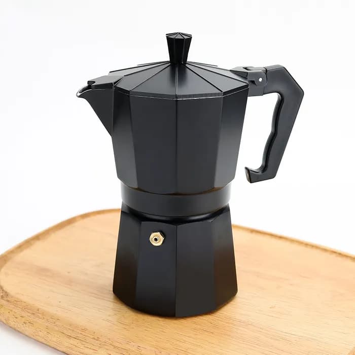Cafetera Italiana Negra – 6 Tazas, Café Nueva Generación
